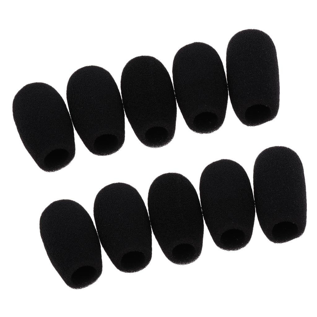 10 Pieces Conference Microphone Windshields Wind Muffs 48x12mm