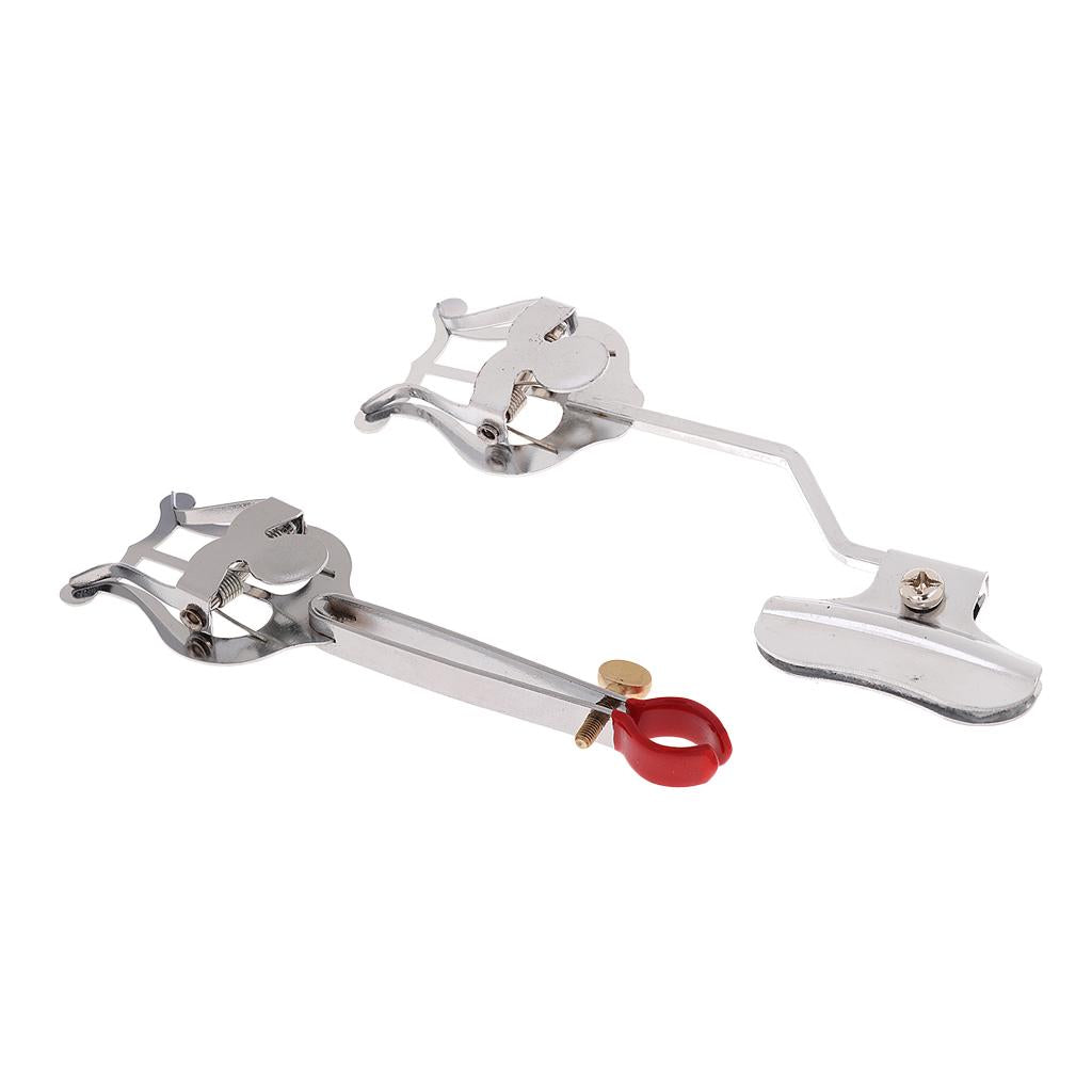 2 Pieces Marching Music Sheet Clip Lyre Holder for Trumpet Trombone Parts