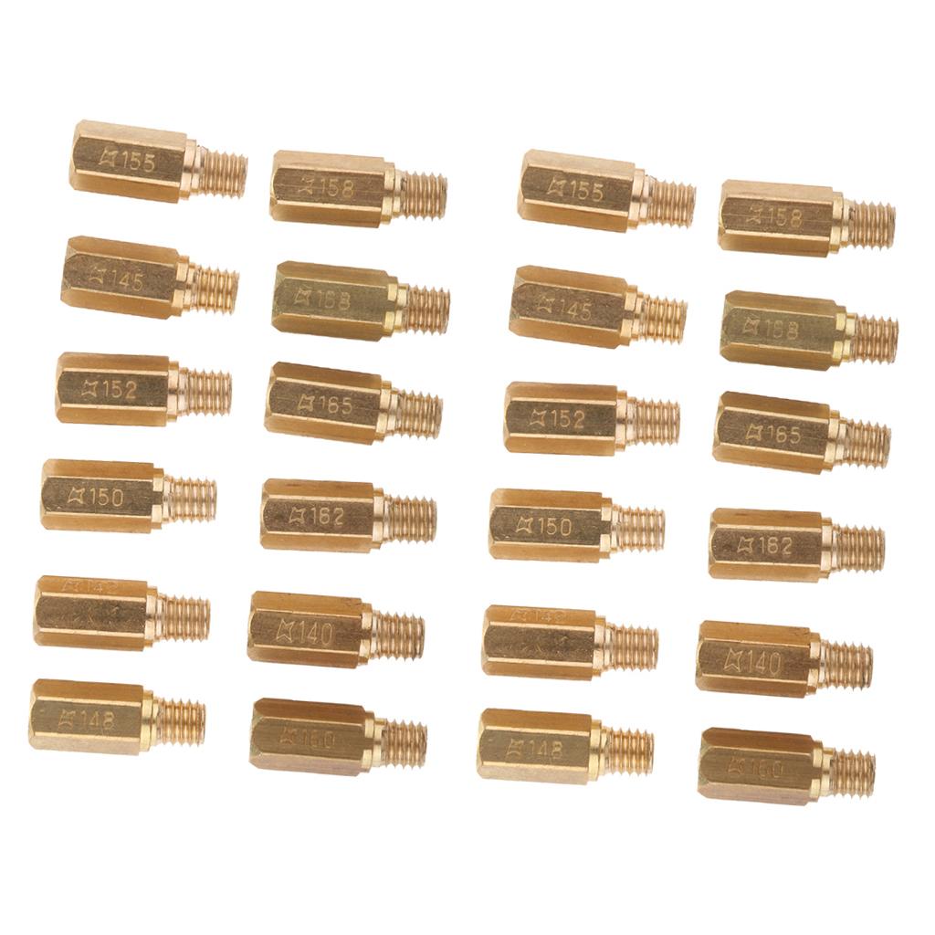 24x Carburetor Main Jet Kit 140.142.145.148.150.152.155.158.160.162.165.168