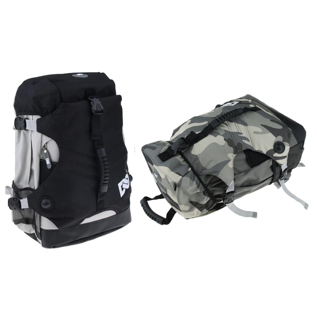2Pcs Roller Inline Skates Backpack Skating Shoes Boots Storage Carry Bag