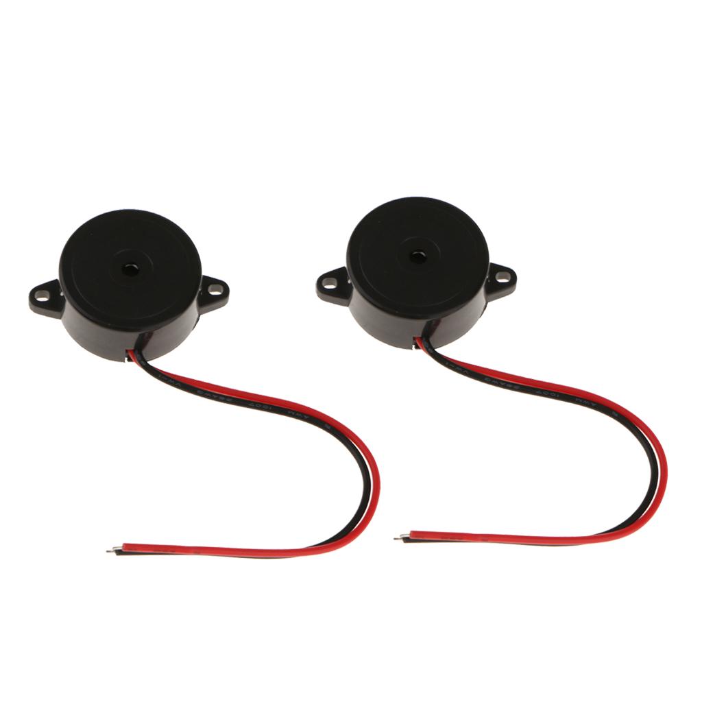 2pcs 23mm Piezo Buzzer,DC 1.5-15V Electronic Buzzer Alarm,for Alarm
