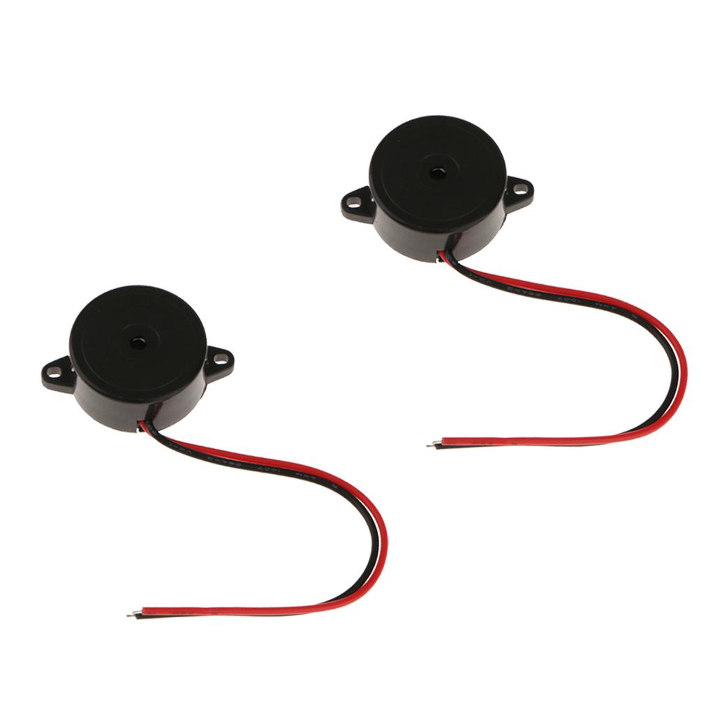 2pcs 23mm Piezo Buzzer,DC 1.5-15V Electronic Buzzer Alarm,for Alarm