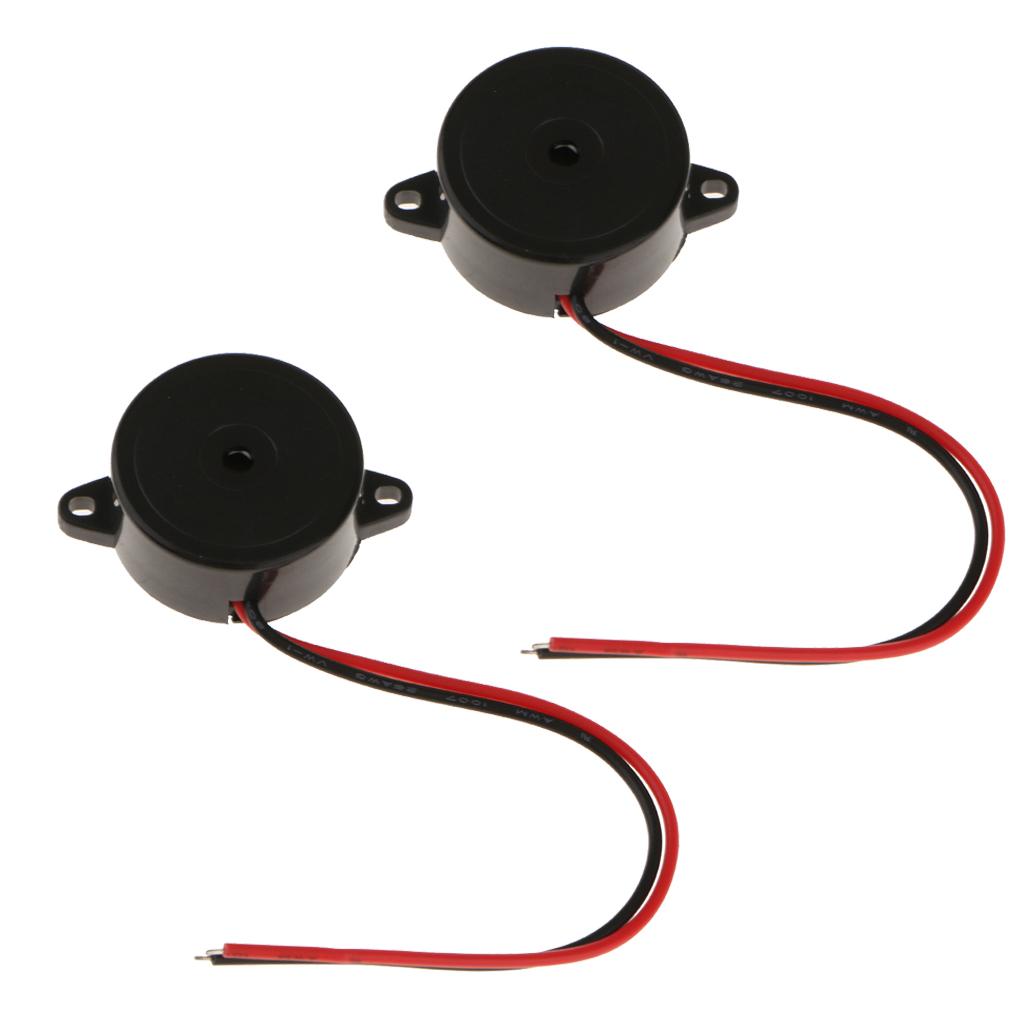2pcs 23mm Piezo Buzzer,DC 1.5-15V Electronic Buzzer Alarm,for Alarm