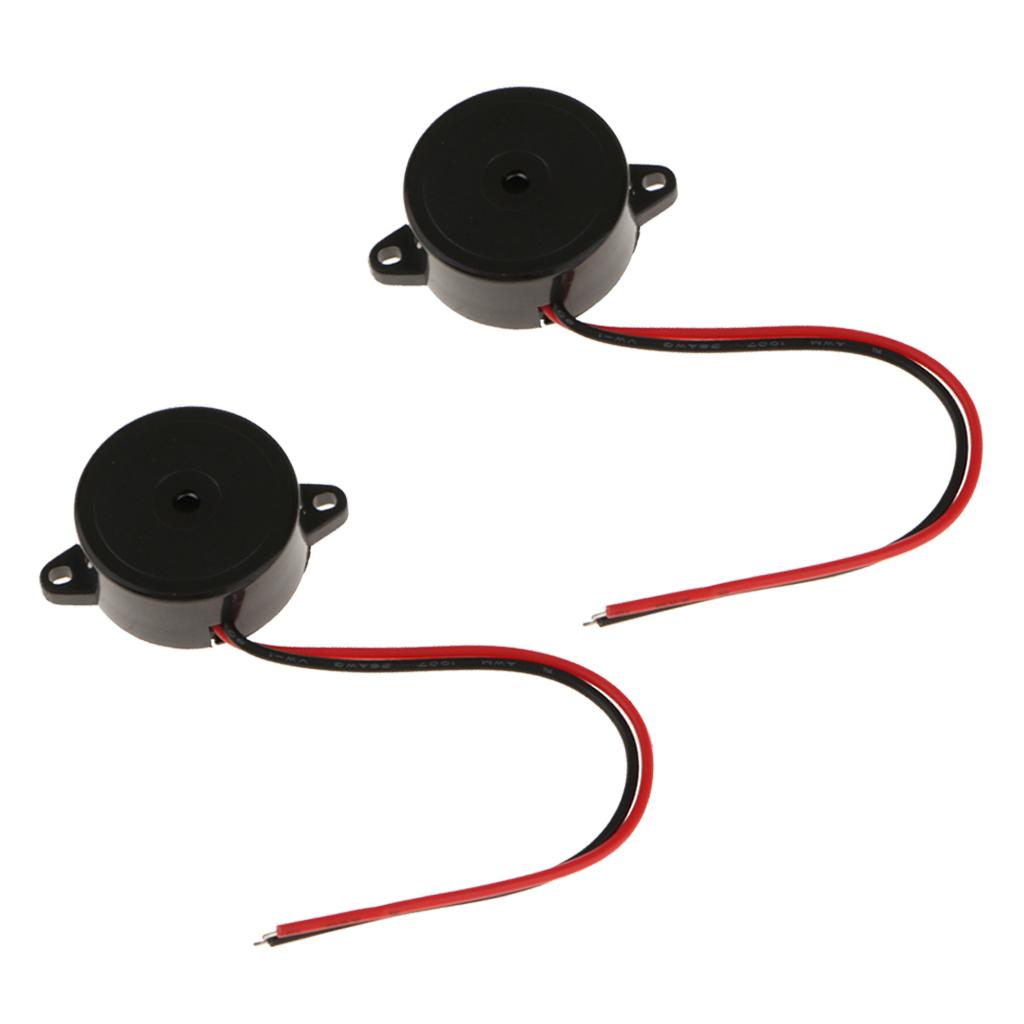 2pcs 23mm Piezo Buzzer,DC 1.5-15V Electronic Buzzer Alarm,for Alarm