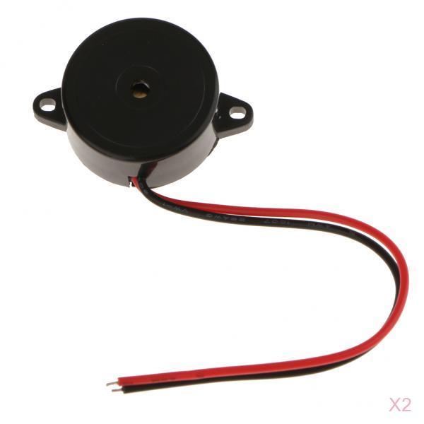 2pcs 23mm Piezo Buzzer,DC 1.5-15V Electronic Buzzer Alarm,for Alarm