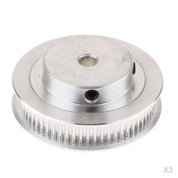 3PCS Aluminum Alloy Timing Belt Pulley 60Tooth for 3D Printer Inner hole 5mm