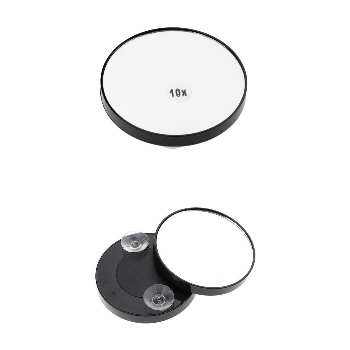 5X/10X Magnifying Suction Cup Travel Mirror for Precise Makeup Apply 3pcs