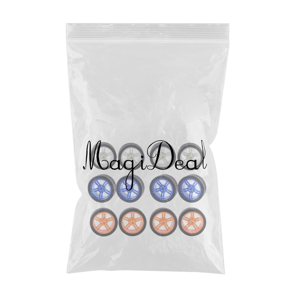 12pcs Rubber Tire TT Motor Car Wheel RC Model DIY Toy Car accessories #1/2/3