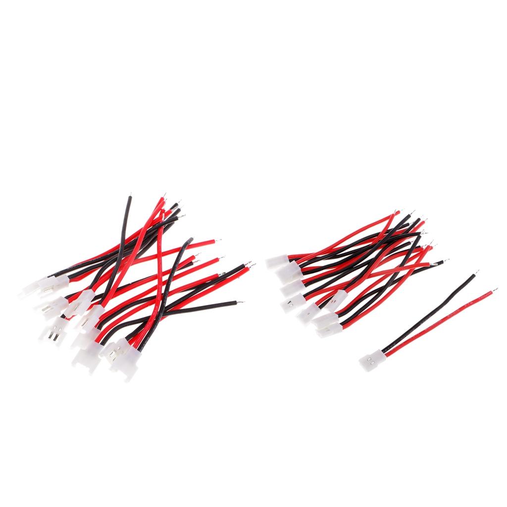 20Pcs 51005 Male/Female Silicone Charge Cable Wire for RC 3.7V Lipo Battery