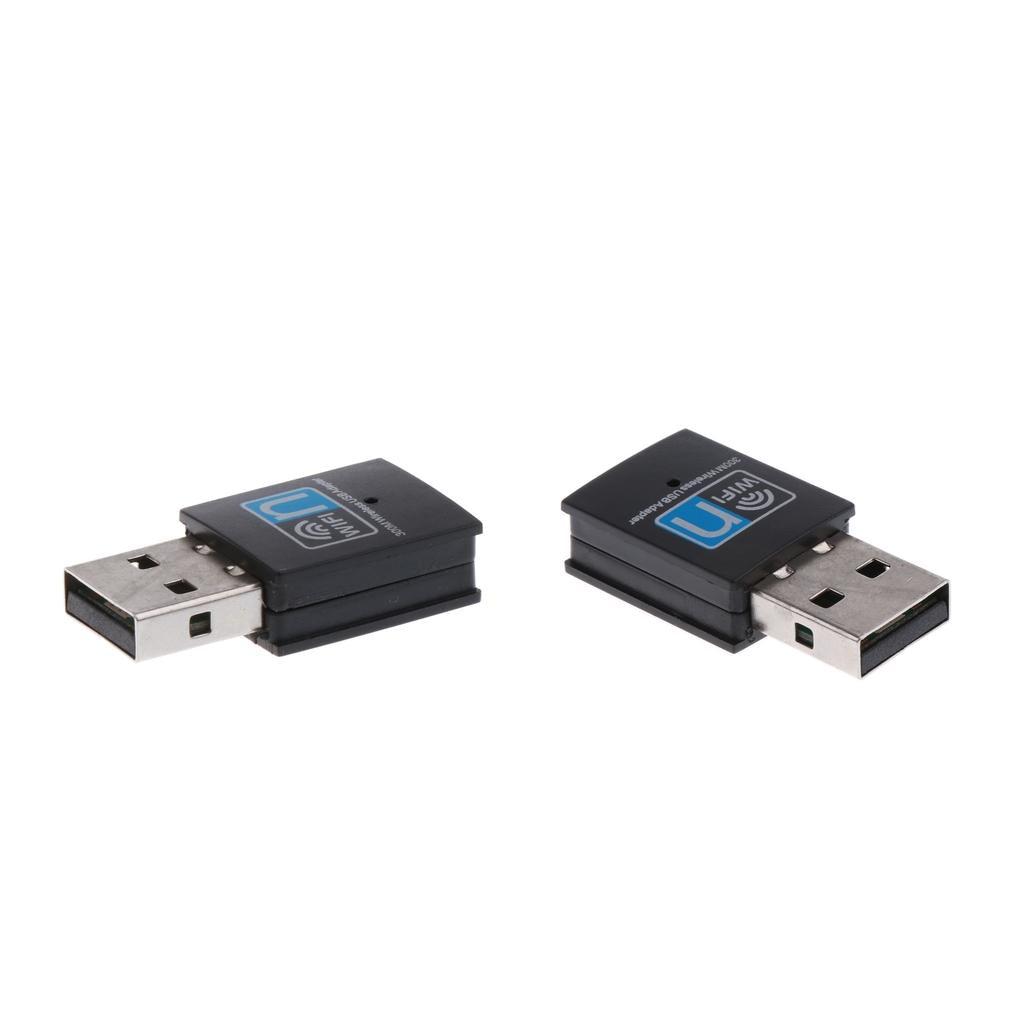 2Pcs 300Mbps USB WiFi Adapter Wireless Lan Network Card Adapter Wifi Dongle
