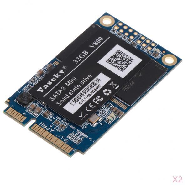 2Pcs SATA Solid State Drive SSD 1.8'' Laptop Game Mini Hard Drive for PC 32G