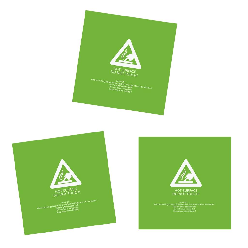 3Pcs 220x220mm Green Frosted Heated Bed Platform Sticker for 3D Printer