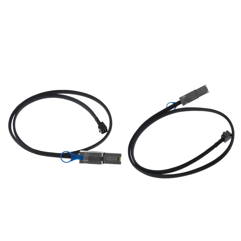 2x Mini SAS HD SFF-8643 to SFF-8088 Data Server Hard Disk Cable MINISAS26P
