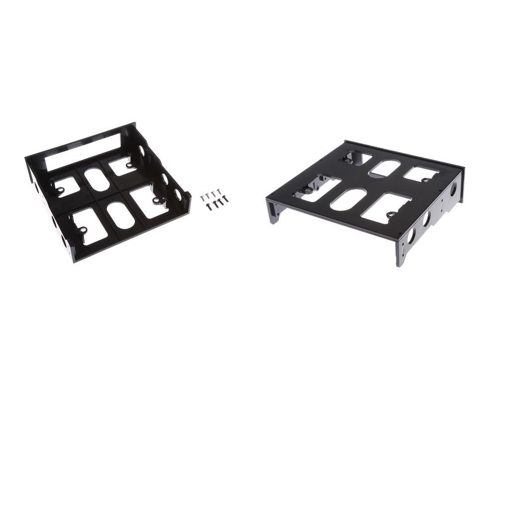 2Pcs 3.5'' to 2.5'' Desktop Drive Floppy Adapter Mounting Bracket Holder
