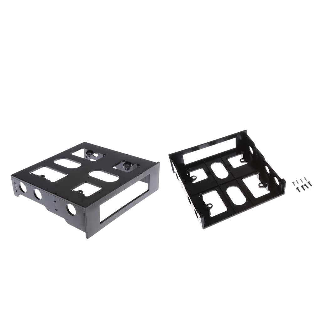2Pcs 3.5'' to 2.5'' Desktop Drive Floppy Adapter Mounting Bracket Holder
