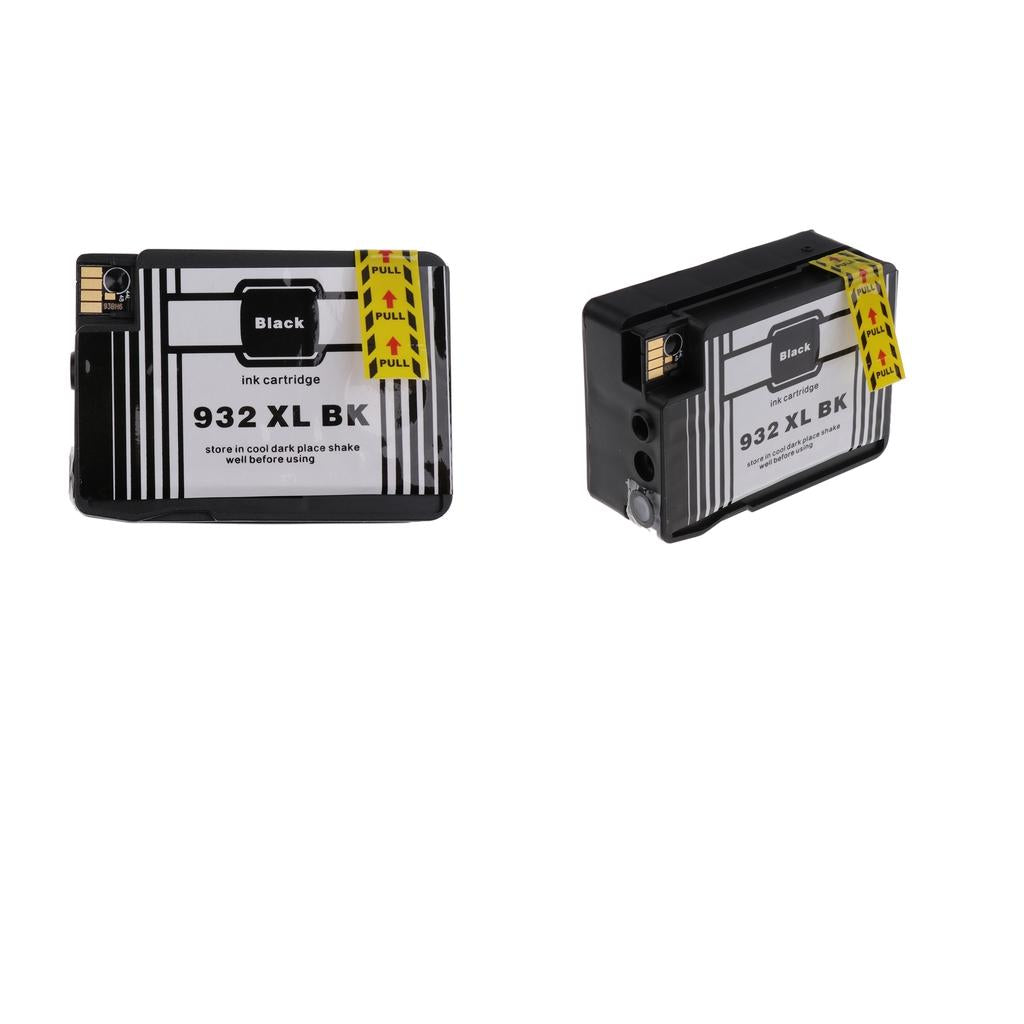2x Ink Cartridges 932XL Replacements for 7110 6100 6600 Black