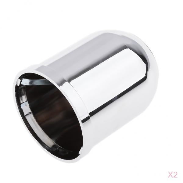 2x 50mm Chrome Tow Bar Ball Cover Cap Car Towing Hitch Towball Protect