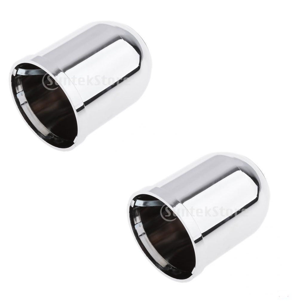 2x 50mm Chrome Tow Bar Ball Cover Cap Car Towing Hitch Towball Protect