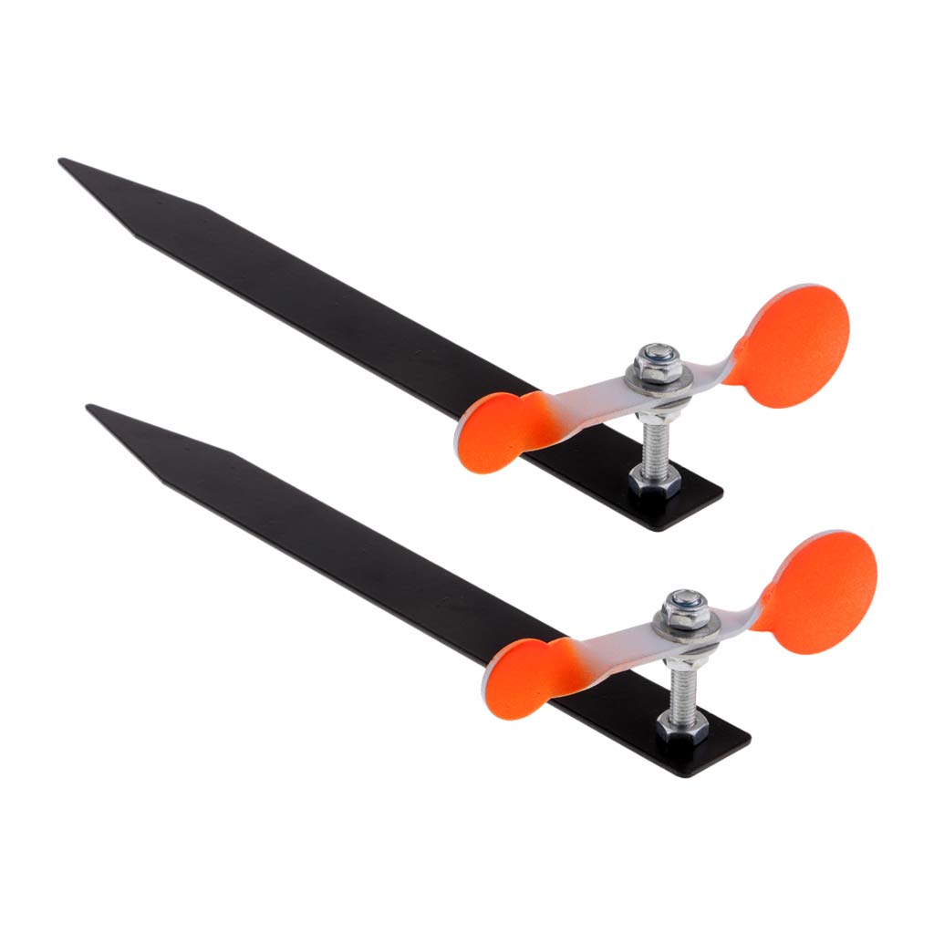 2pcs Stainless Steel Rotate Spinners Targets Shooting Plinking Practice