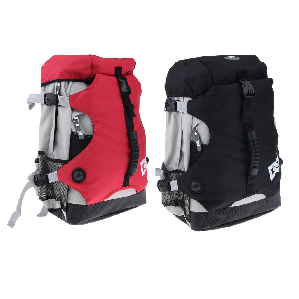 2pcs Skates Backpack Roller Inline Skating Shoes Holder Carrier Bag