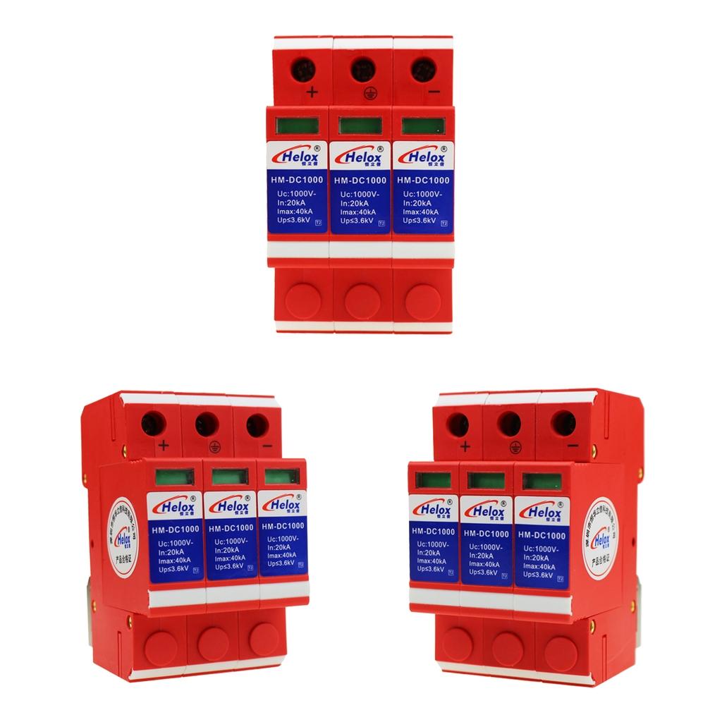 2pcs Solar Power Supply Surge Protector Device SPD Arrester