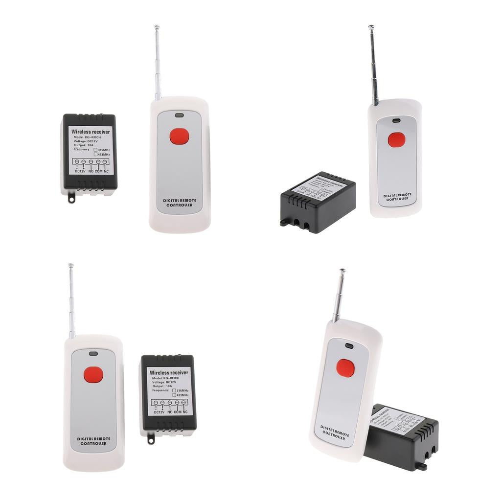 4pcs 12V 1000m Wireless Remote Control Switch Remote Controller for Lights
