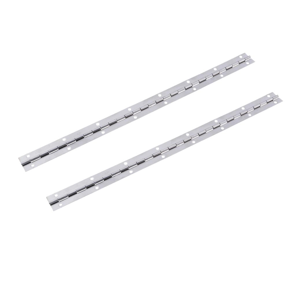 2pcs 15x1'' Boat Piano Hinge Stainless Marine Deck & Cabin Hardware Single"