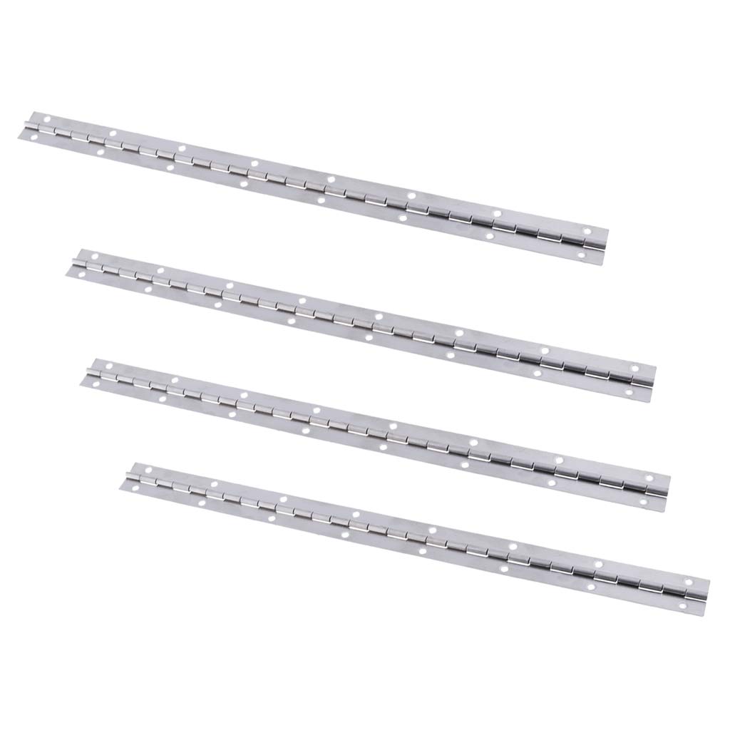 4pcs 15''x1'' Boat Piano Hinge Stainless Marine Deck & Cabin Hardware Single