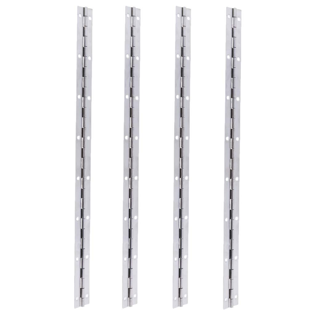 4pcs 15''x1'' Boat Piano Hinge Stainless Marine Deck & Cabin Hardware Single