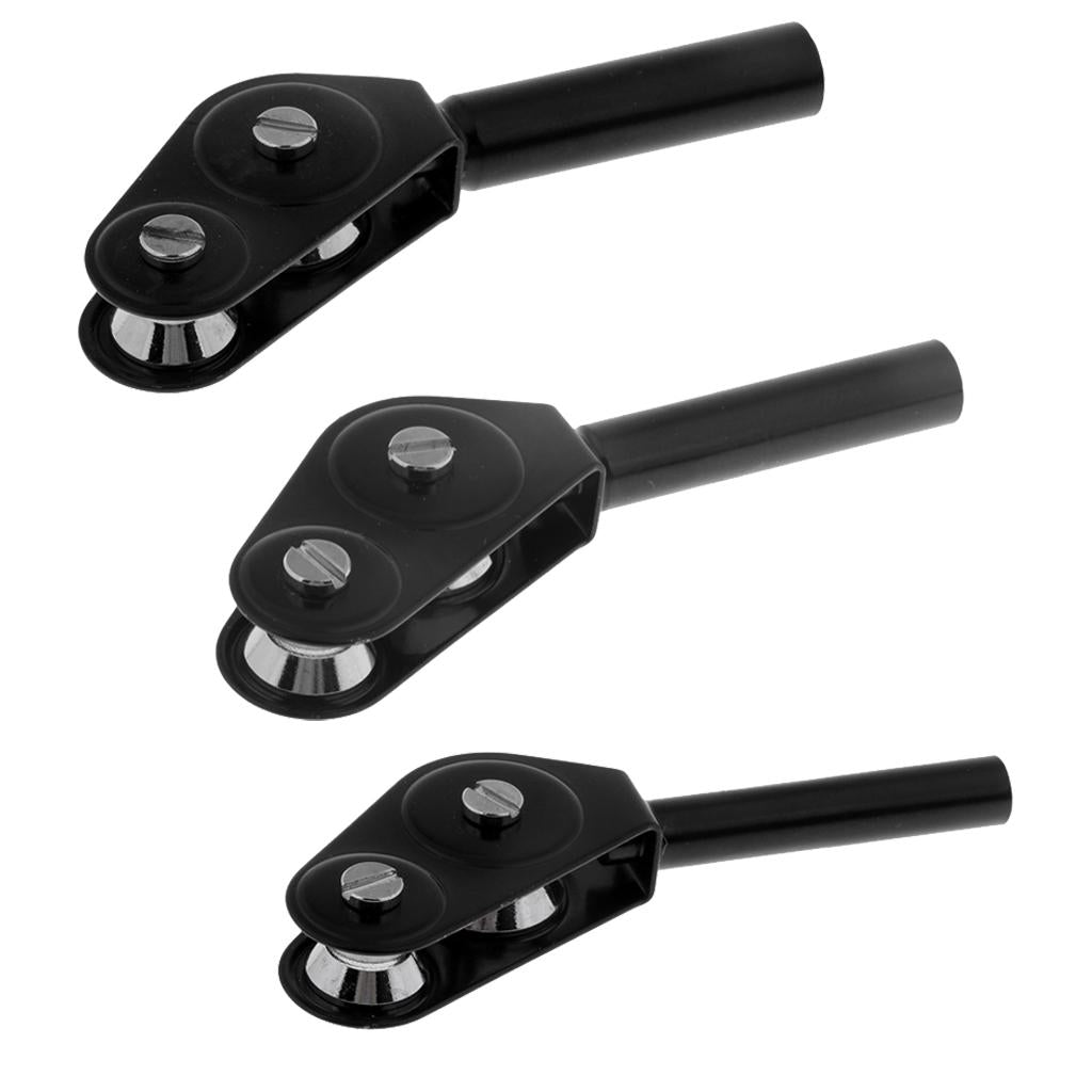 3pcs Fishing Rod Guide Roller Stainless Steel Tip Top Bearing Boat Trolling