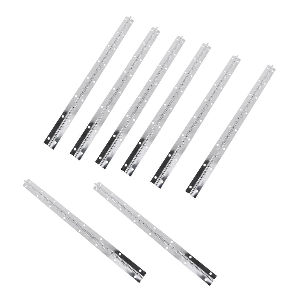 8pcs Thick Stainless Steel Continuous/Piano Hinge Strap for Marine Boat Door