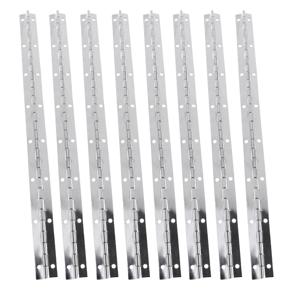 8pcs Thick Stainless Steel Continuous/Piano Hinge Strap for Marine Boat Door