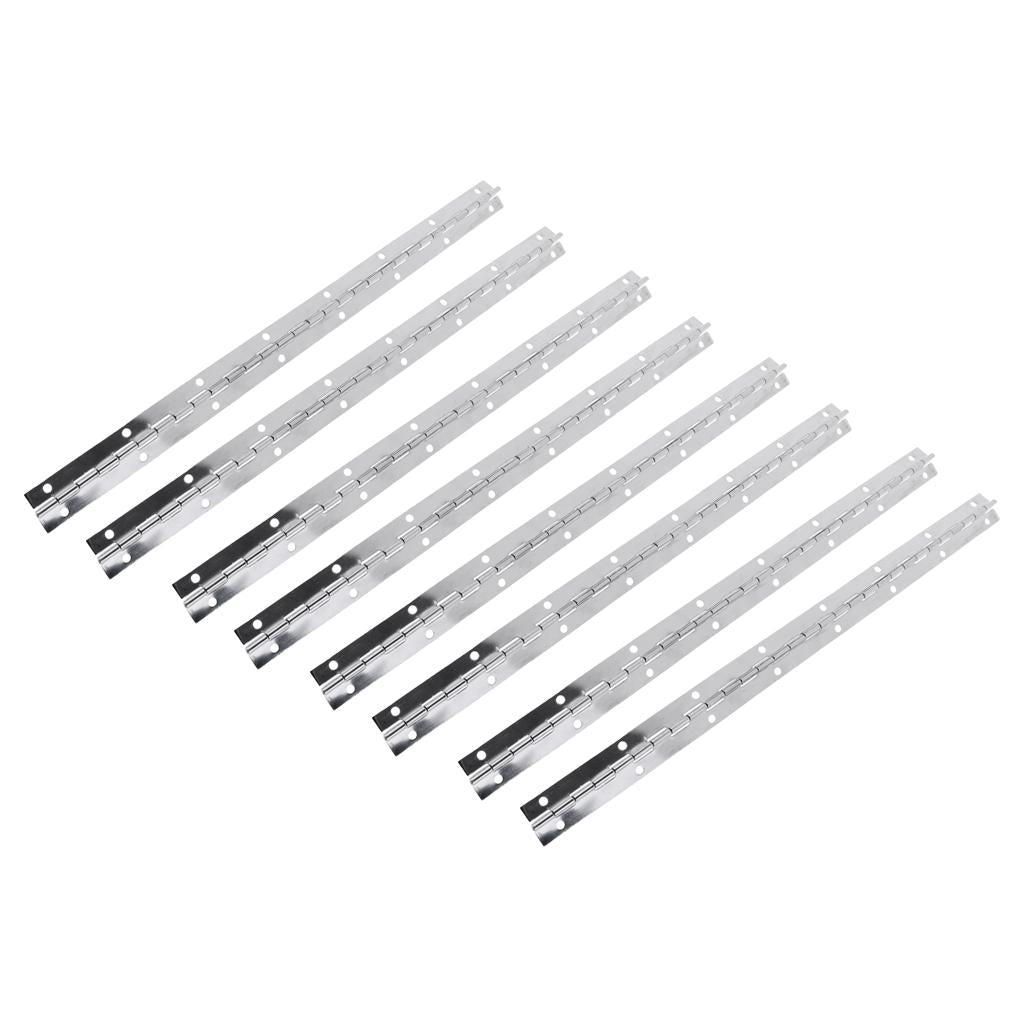 8pcs Thick Stainless Steel Continuous/Piano Hinge Strap for Marine Boat Door