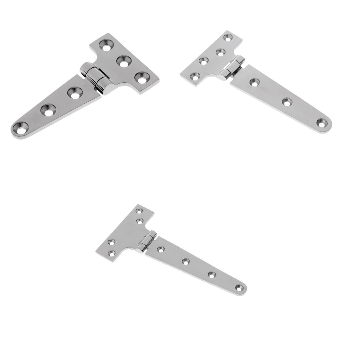 3pcs Heavy Duty Strap T Hinge Cabinet Shed Door Gate Tee Hinge