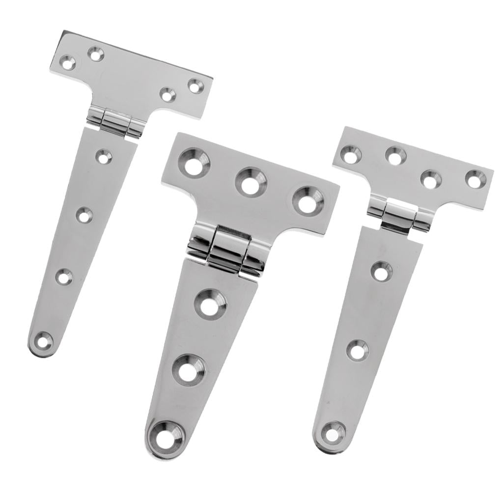 3pcs Heavy Duty Strap T Hinge Cabinet Shed Door Gate Tee Hinge