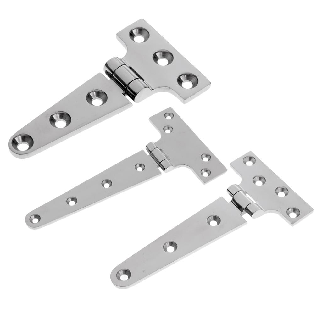 3pcs Heavy Duty Strap T Hinge Cabinet Shed Door Gate Tee Hinge