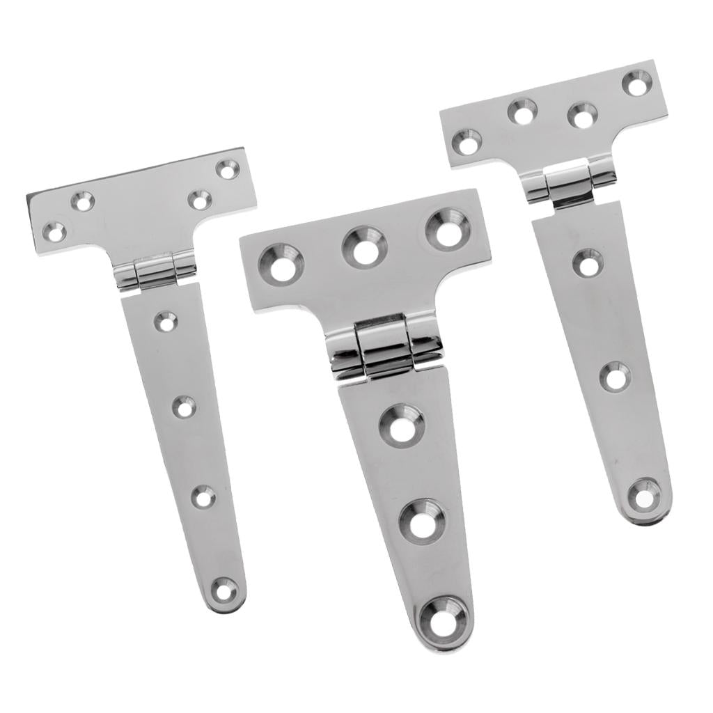 3pcs Heavy Duty Strap T Hinge Cabinet Shed Door Gate Tee Hinge