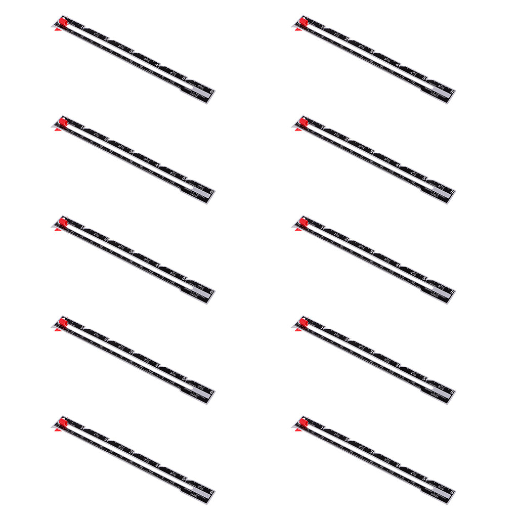 10x Metal Sewing and Knitting Gauge Garment Pattern Dress Making Ruler