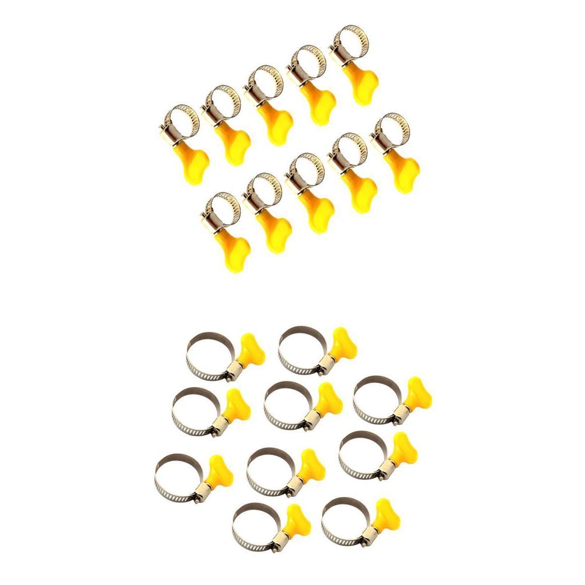 20pc Tube Clamp Homebrew Fit Tube O.D Handle Clamp Stainless Steel Hose