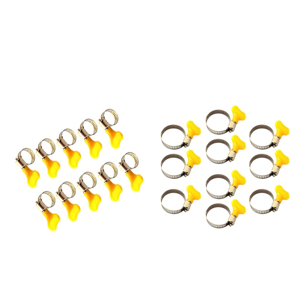 20pc Tube Clamp Homebrew Fit Tube O.D Handle Clamp Stainless Steel Hose