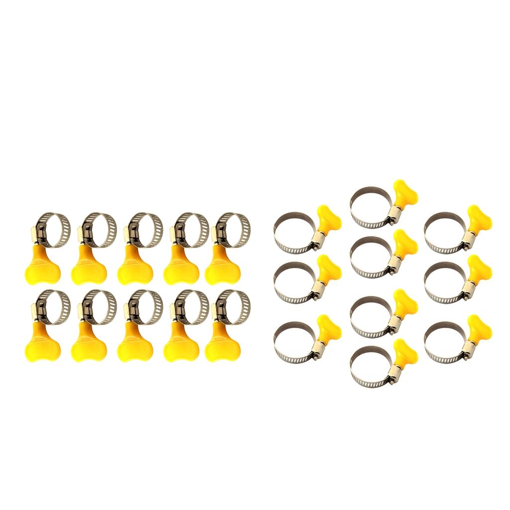 20pc Tube Clamp Homebrew Fit Tube O.D Handle Clamp Stainless Steel Hose