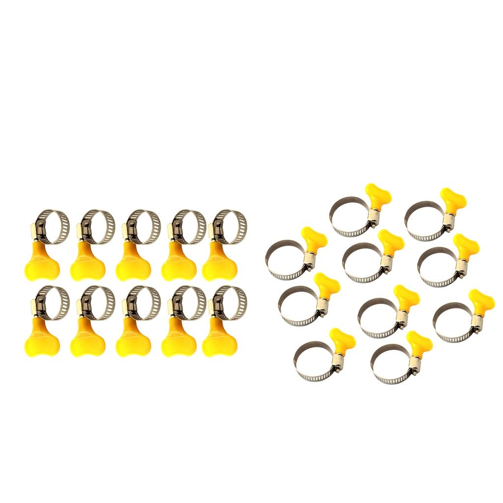 20pc Tube Clamp Homebrew Fit Tube O.D Handle Clamp Stainless Steel Hose