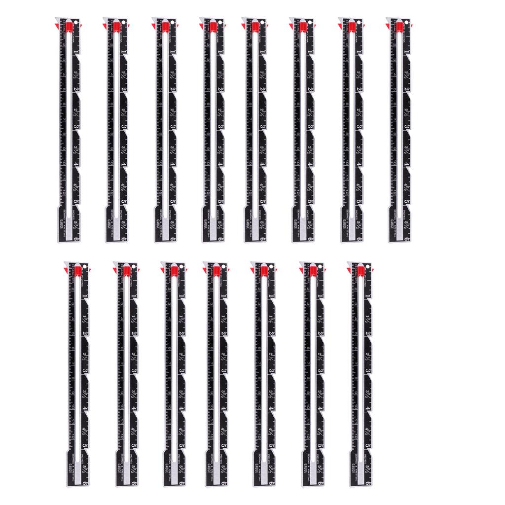 15x Metal Sewing and Knitting Gauge Garment Pattern Dress Making Ruler