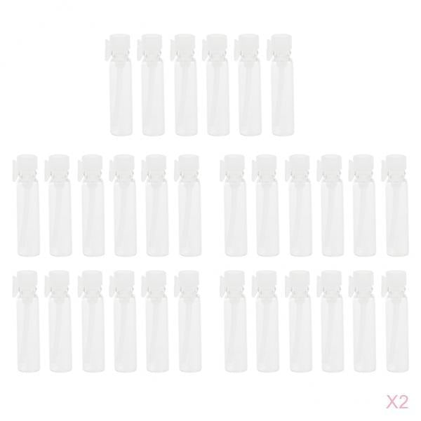 60X Mini Empty Perfume Trial Bottle Sample Vial Essential Oil Jar Cannings