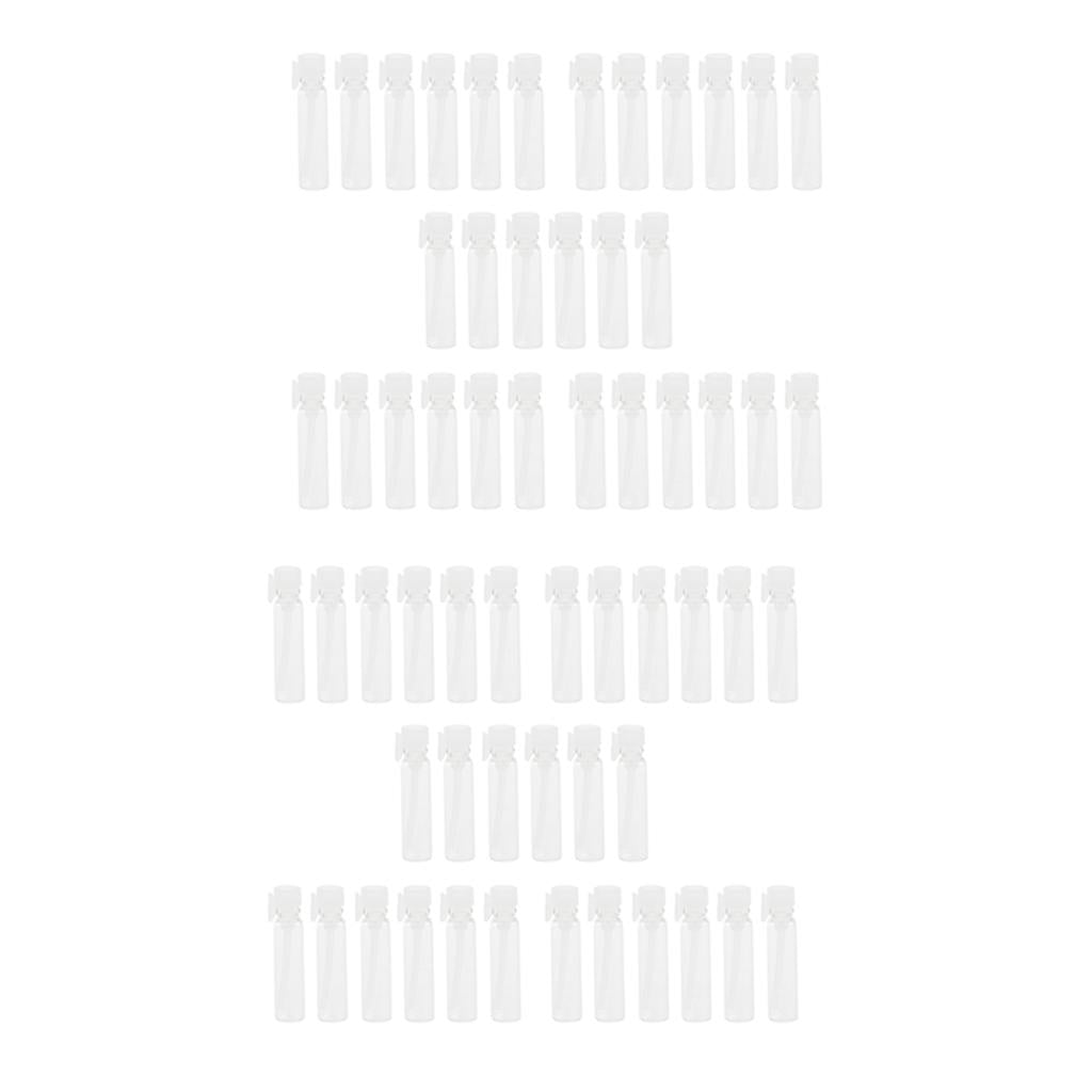 60X Mini Empty Perfume Trial Bottles Sample Vials Essential Oil Jar Cannings
