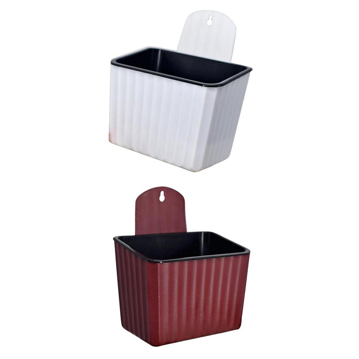 2pcs Automatic Creative Water Wall-mounted Resin Plastic Flower Pot Decor