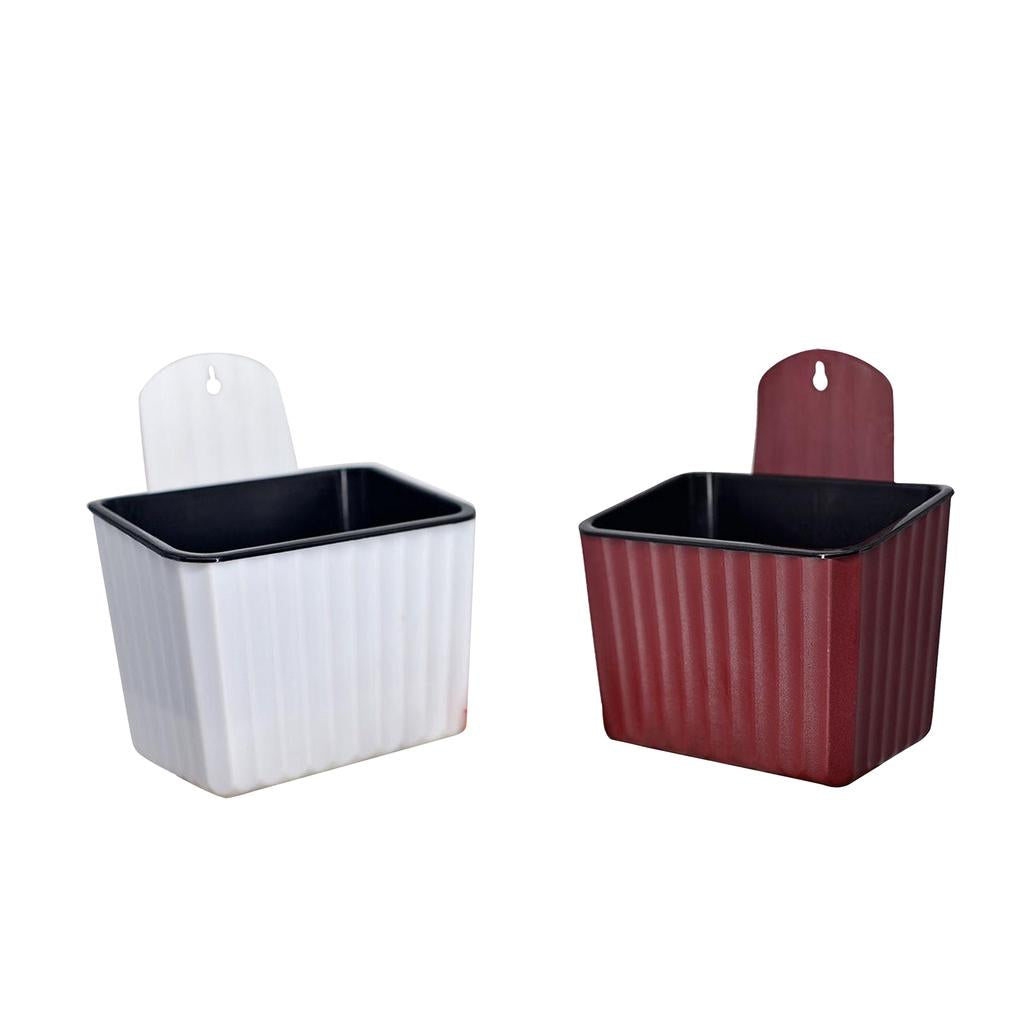 2pcs Automatic Creative Water Wall-mounted Resin Plastic Flower Pot Decor