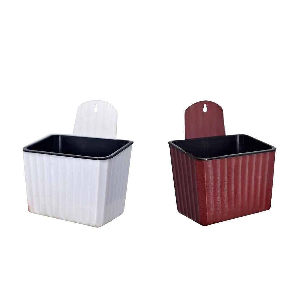 2pcs Automatic Creative Water Wall-mounted Resin Plastic Flower Pot Decor