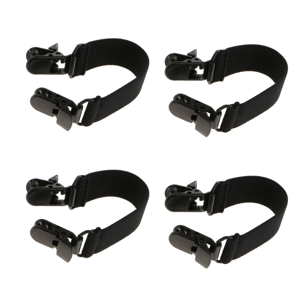 4pcs Women Elastic Boot Straps Pant Stirrups with Extra Heavy Sturdy Clip