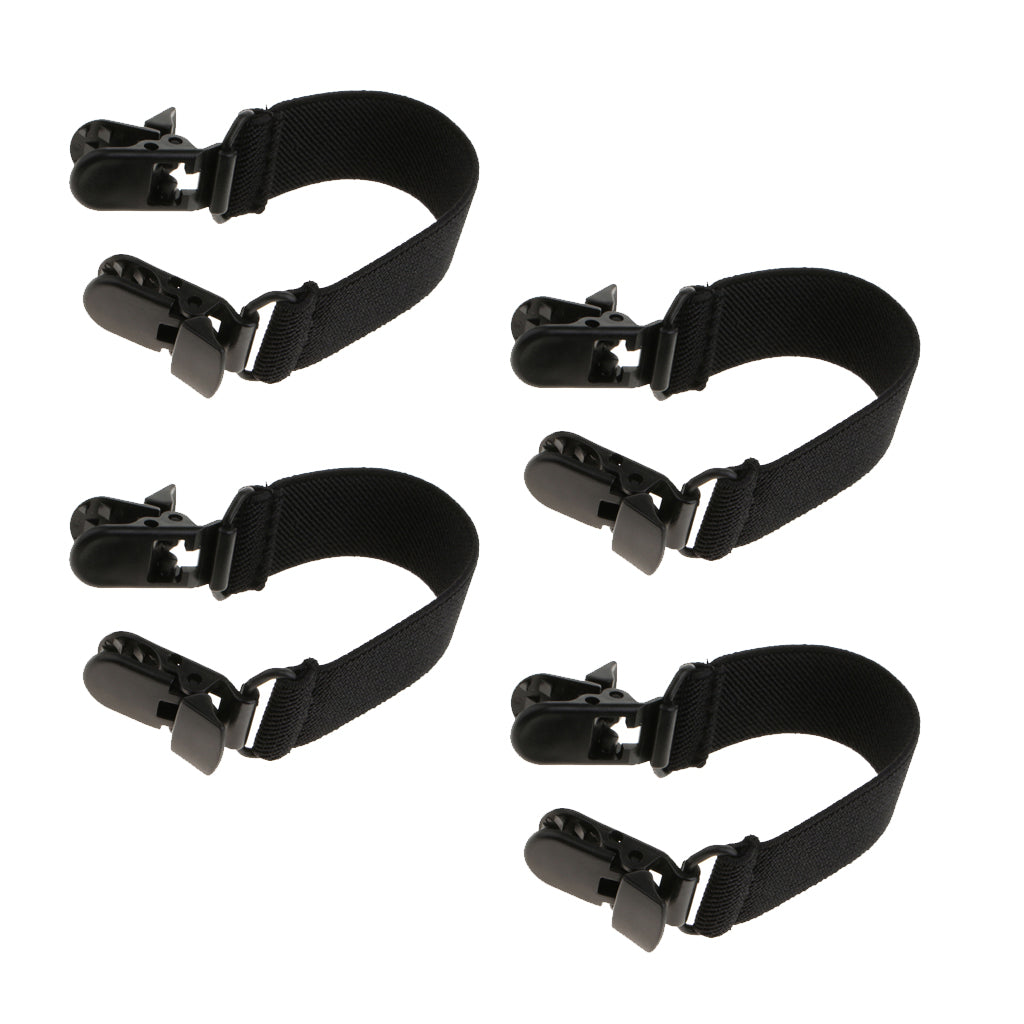 4pcs Women Elastic Boot Straps Pant Stirrups with Extra Heavy Sturdy Clip